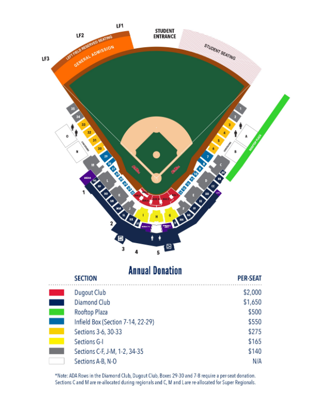 Ecu Baseball Stadium Seating Chart